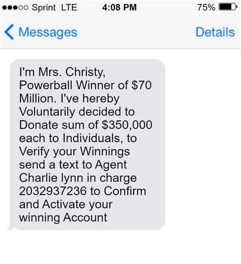 Cristy Davis Powerball Donation Lottery Scam – Explained.